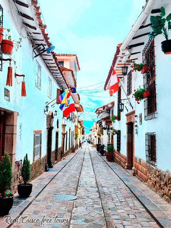 visita el barrio de San Blas con el free walking tour Cusco