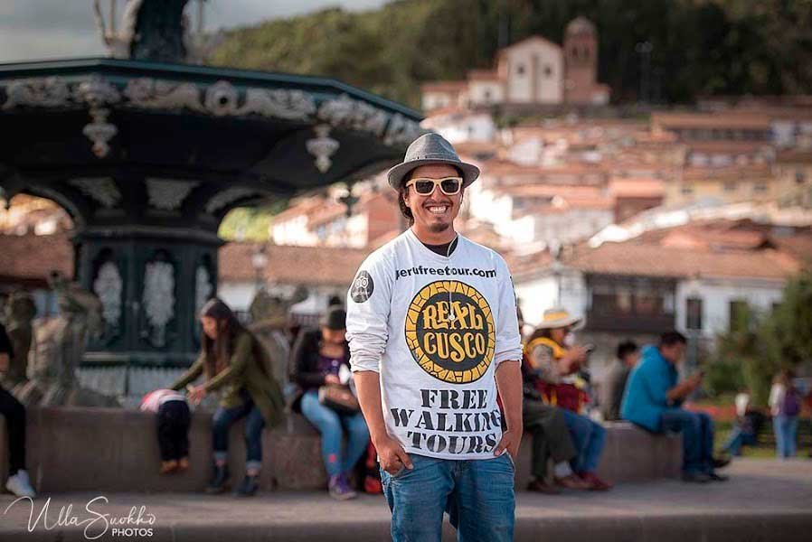 Donde inicia el free walking tour Cusco